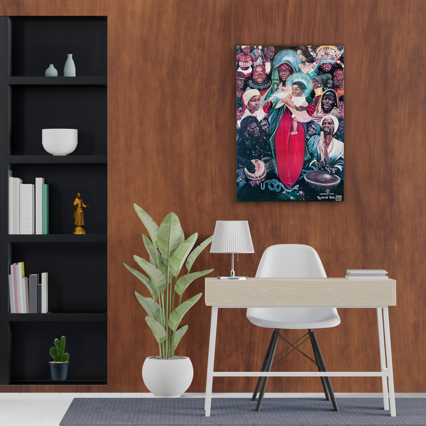 The Black Madonna Oil Painting Canvas Print