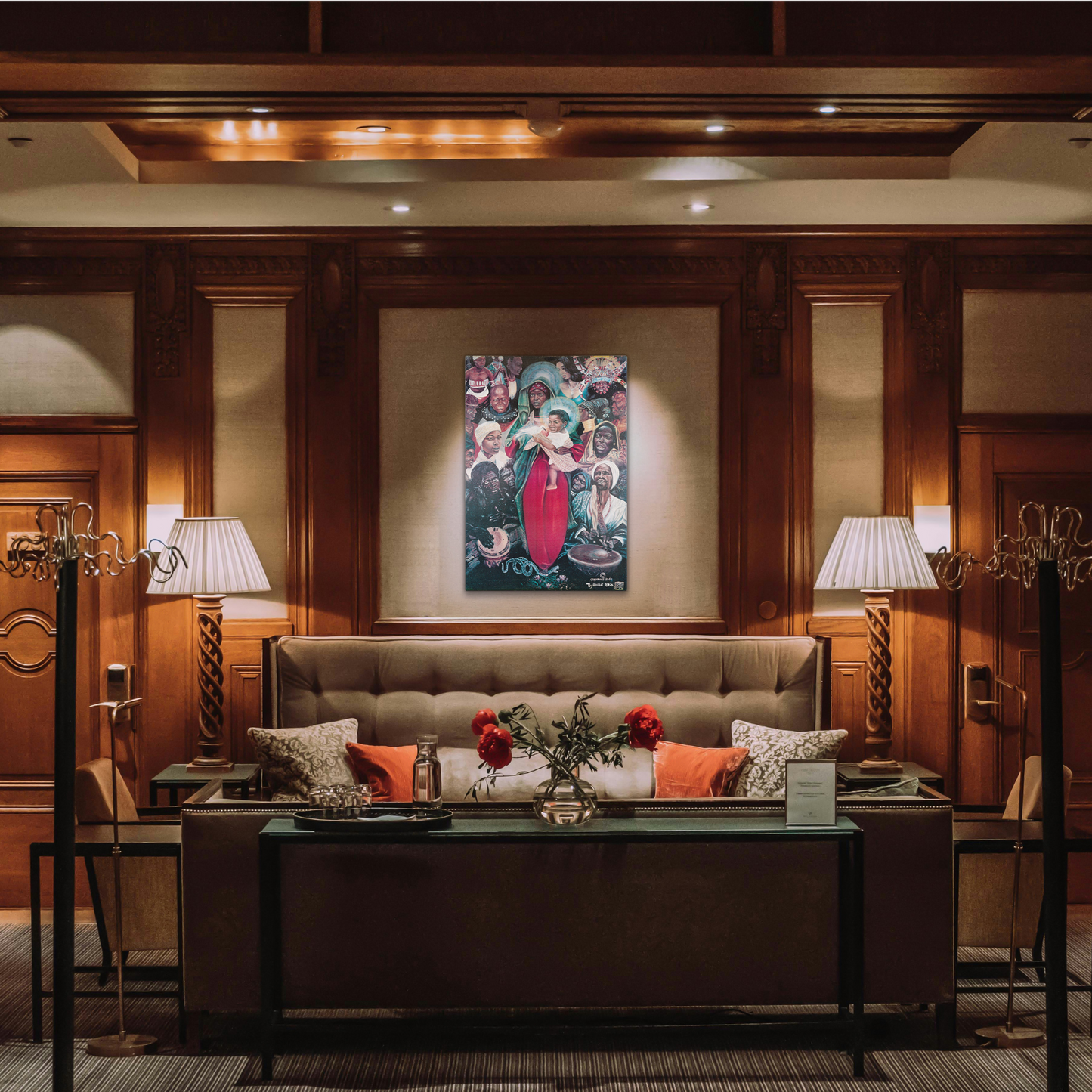 The Black Madonna Oil Painting Canvas Print