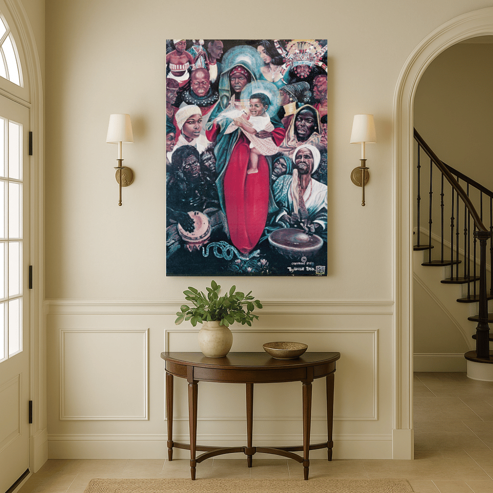 The Black Madonna Oil Painting Canvas Print