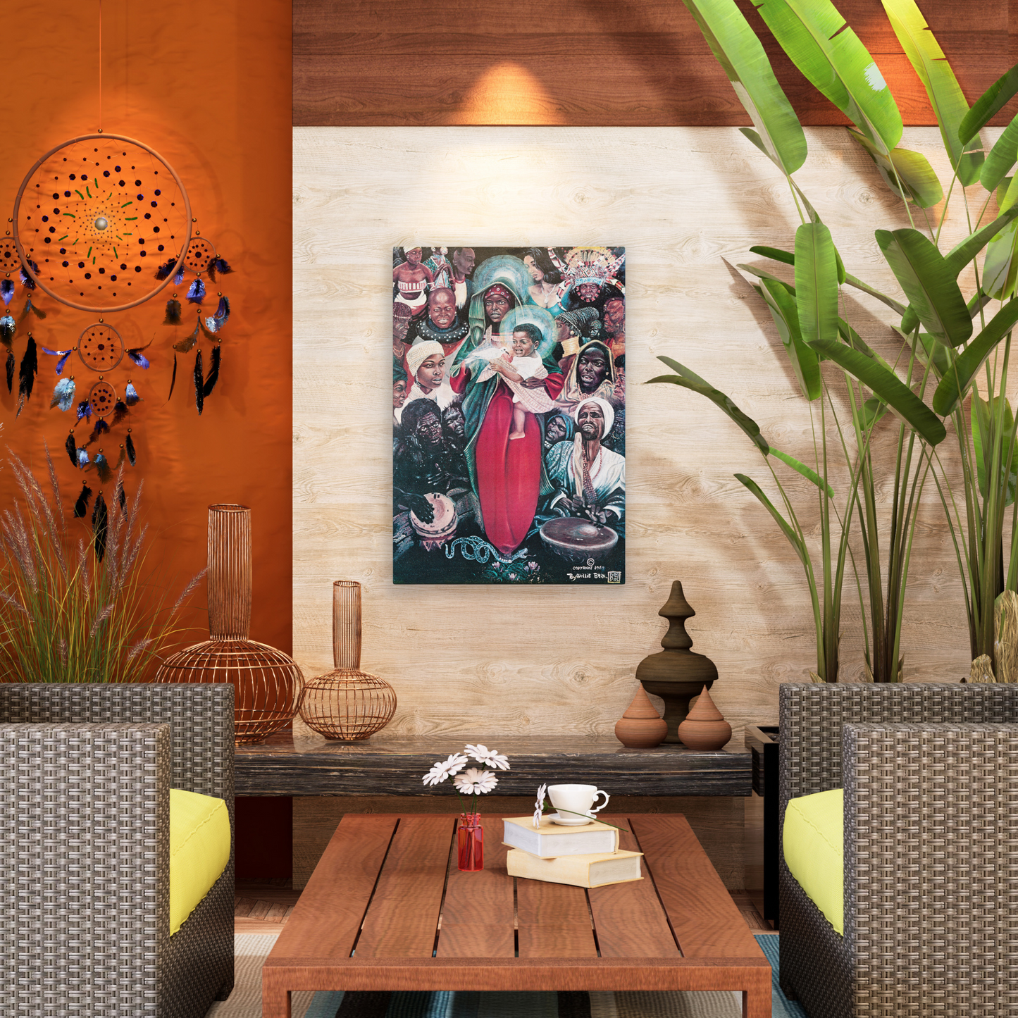 The Black Madonna Oil Painting Canvas Print