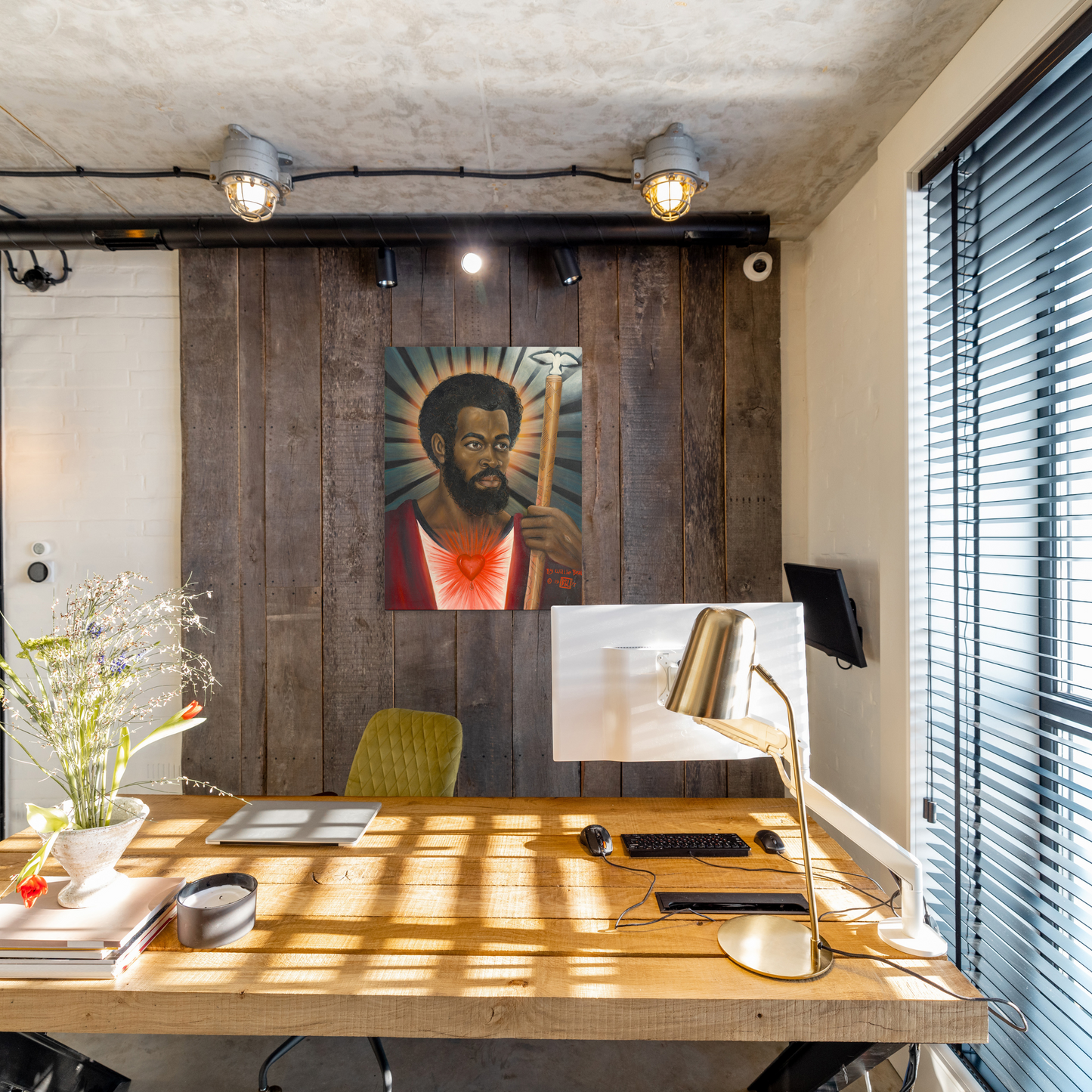 Black Messiah Oil Painting Canvas Print