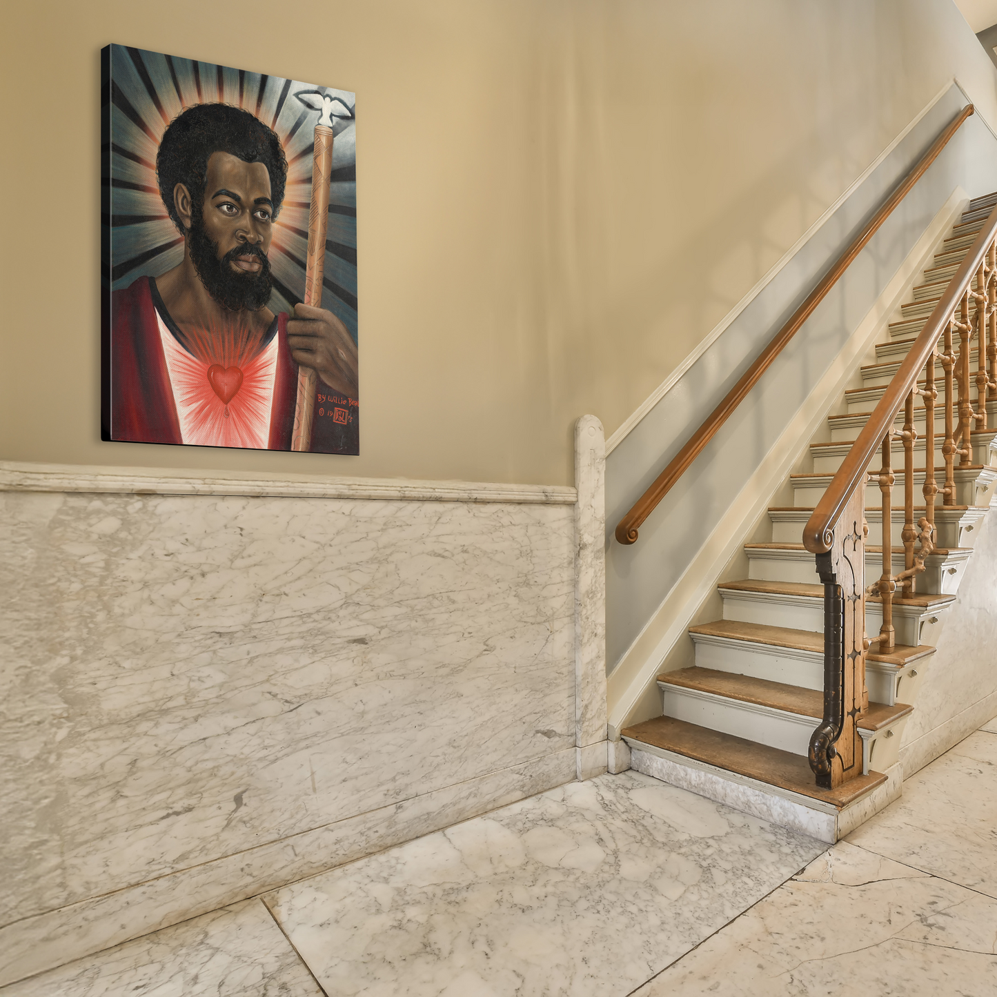 Black Messiah Oil Painting Canvas Print