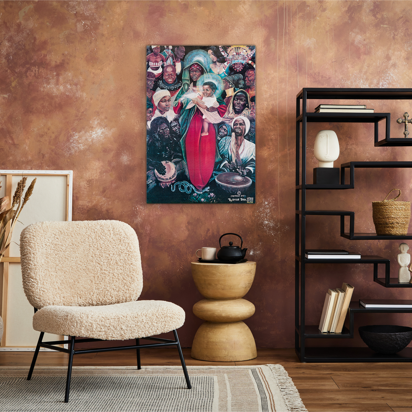 The Black Madonna Oil Painting Canvas Print