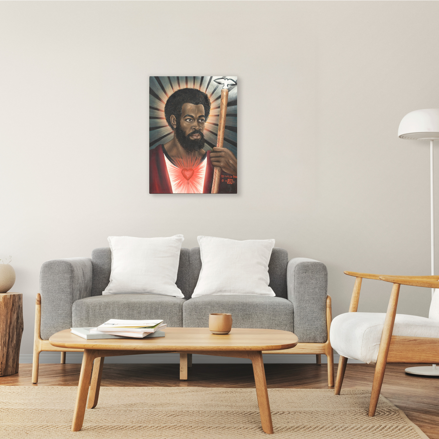 Black Messiah Oil Painting Canvas Print