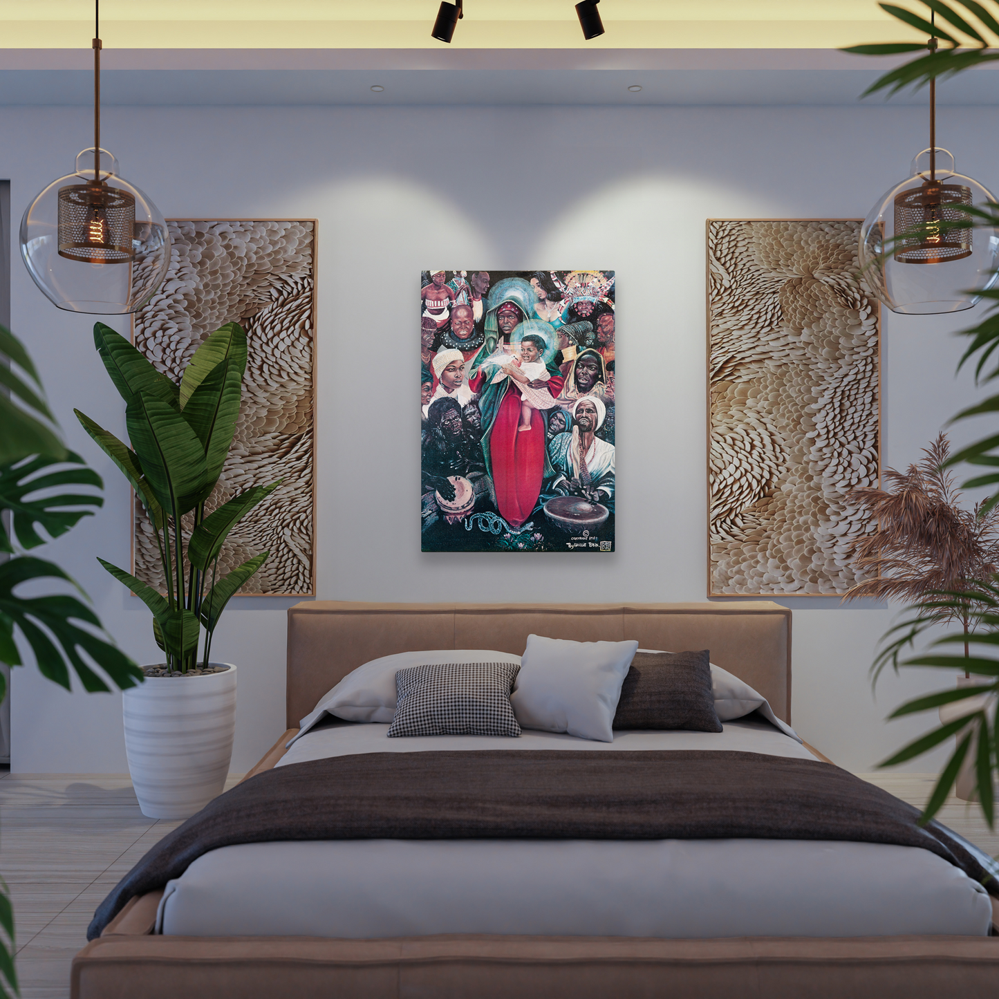 The Black Madonna Oil Painting Canvas Print