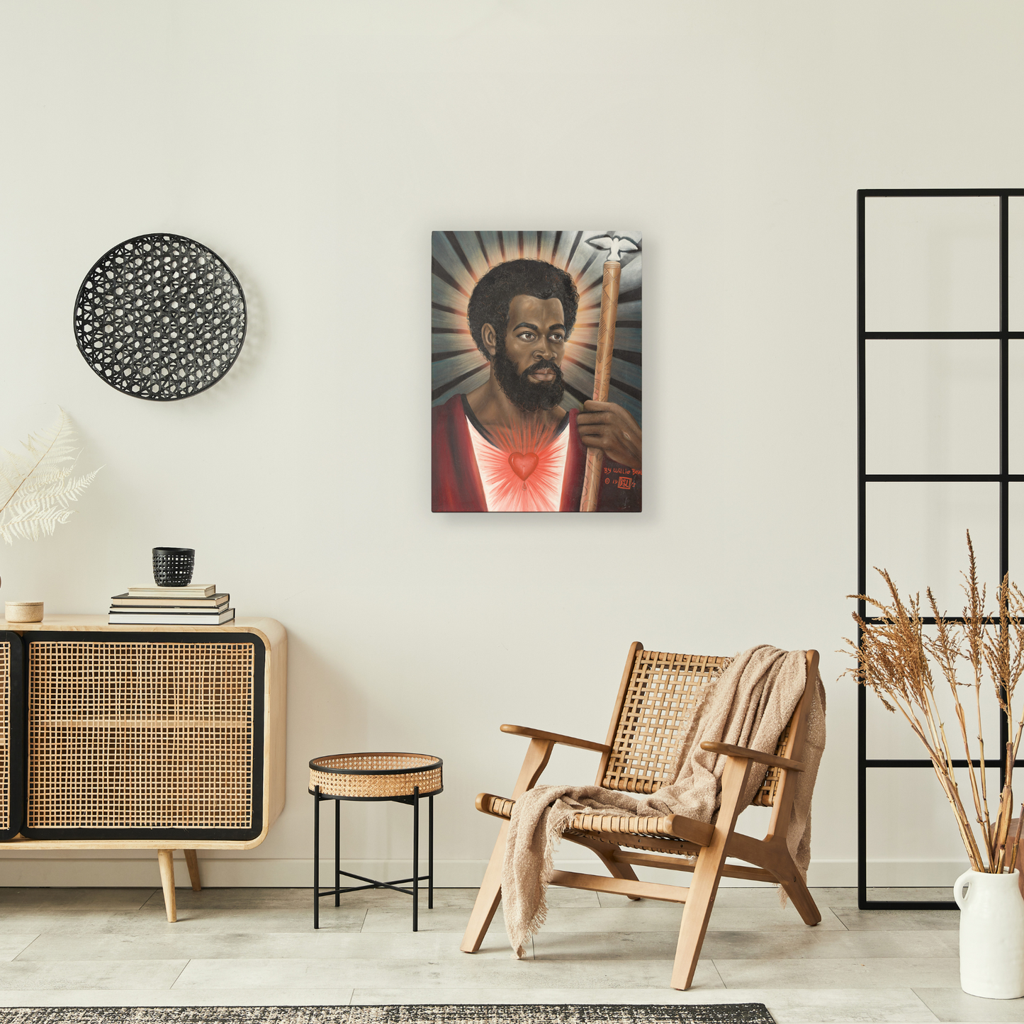 Black Messiah Oil Painting Canvas Print