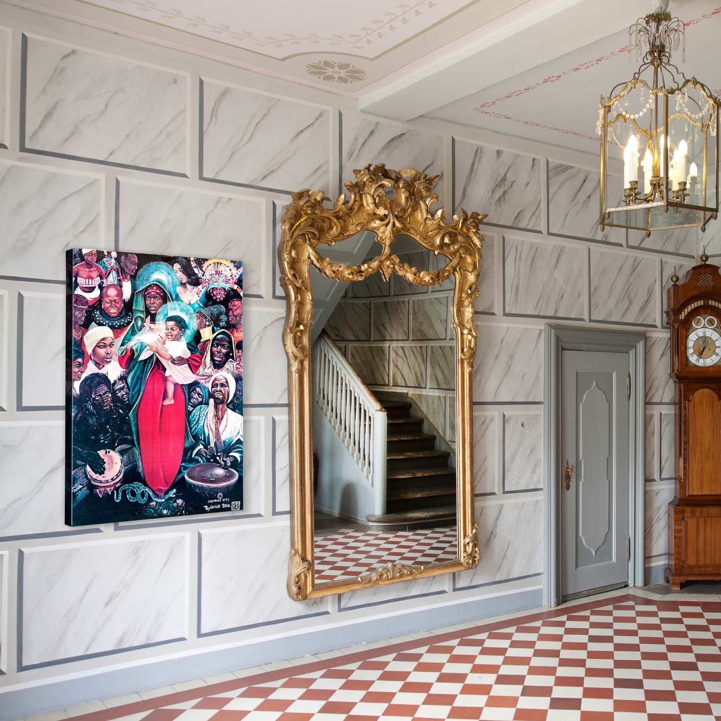 The Black Madonna Oil Painting Canvas Print