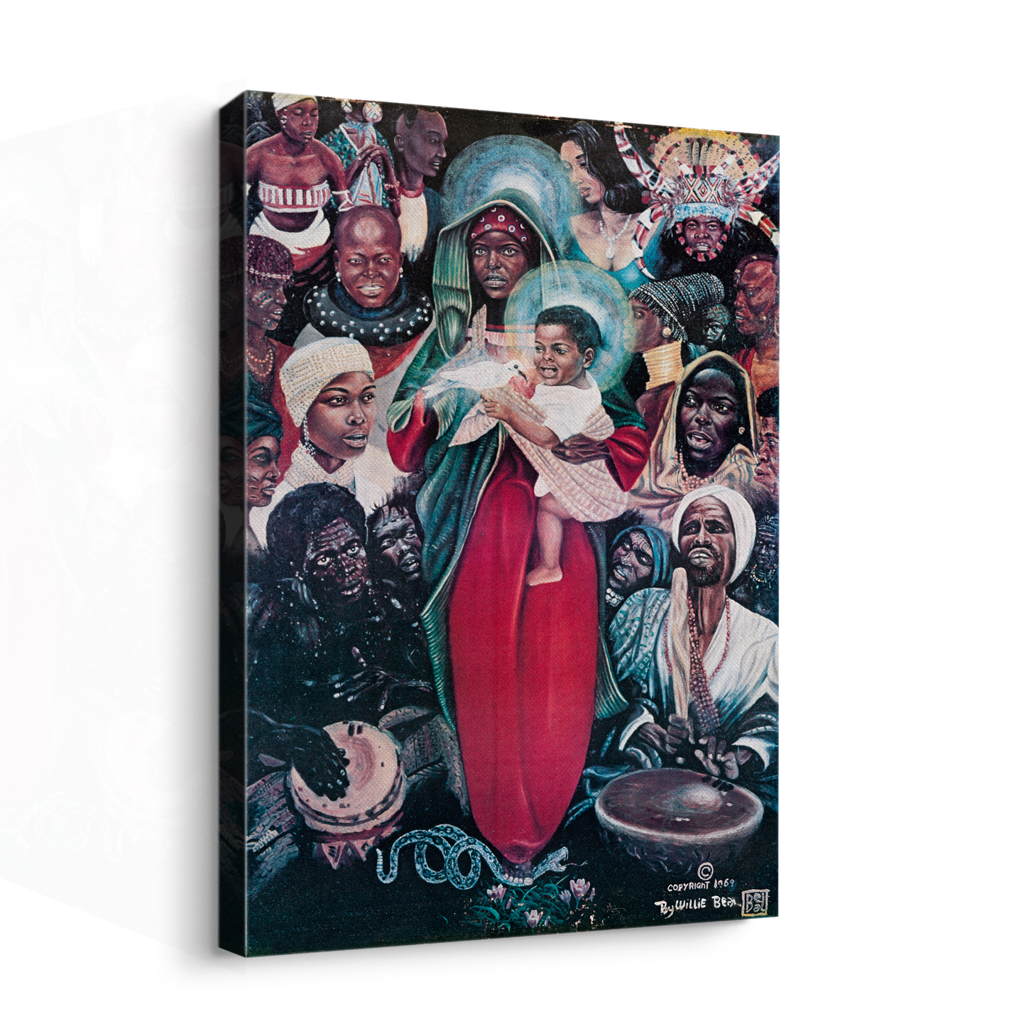 The Black Madonna Oil Painting Canvas Print