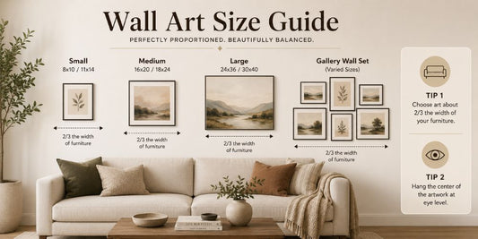 Wall Art Size Guide: How to Choose the Right Canvas Size for Your Space