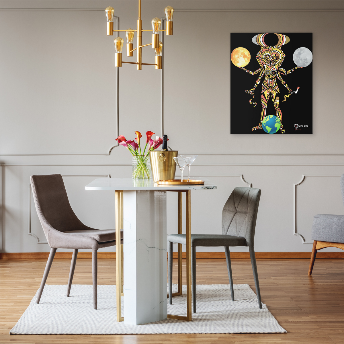 The Naked Anatomy of Hate Metaphysical Canvas