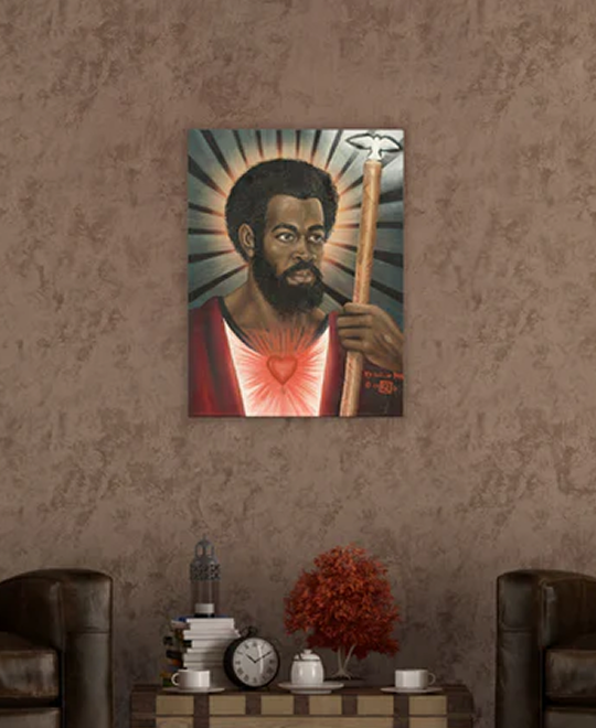 Black Messiah Oil Painting Canvas Print