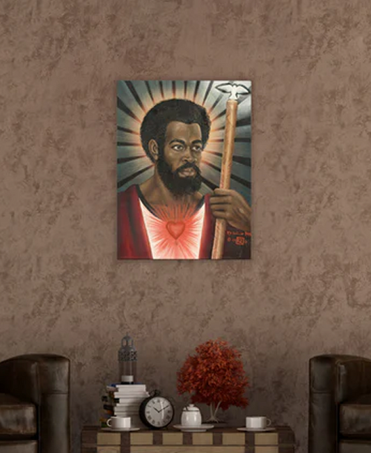 Black Messiah Oil Painting Canvas Print