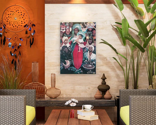 The Black Madonna Oil Painting Canvas Print
